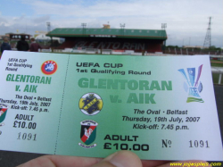 Glentoran FC - AIK.  0-5